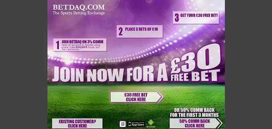 Ставки в букмекерской конторе Betdaq